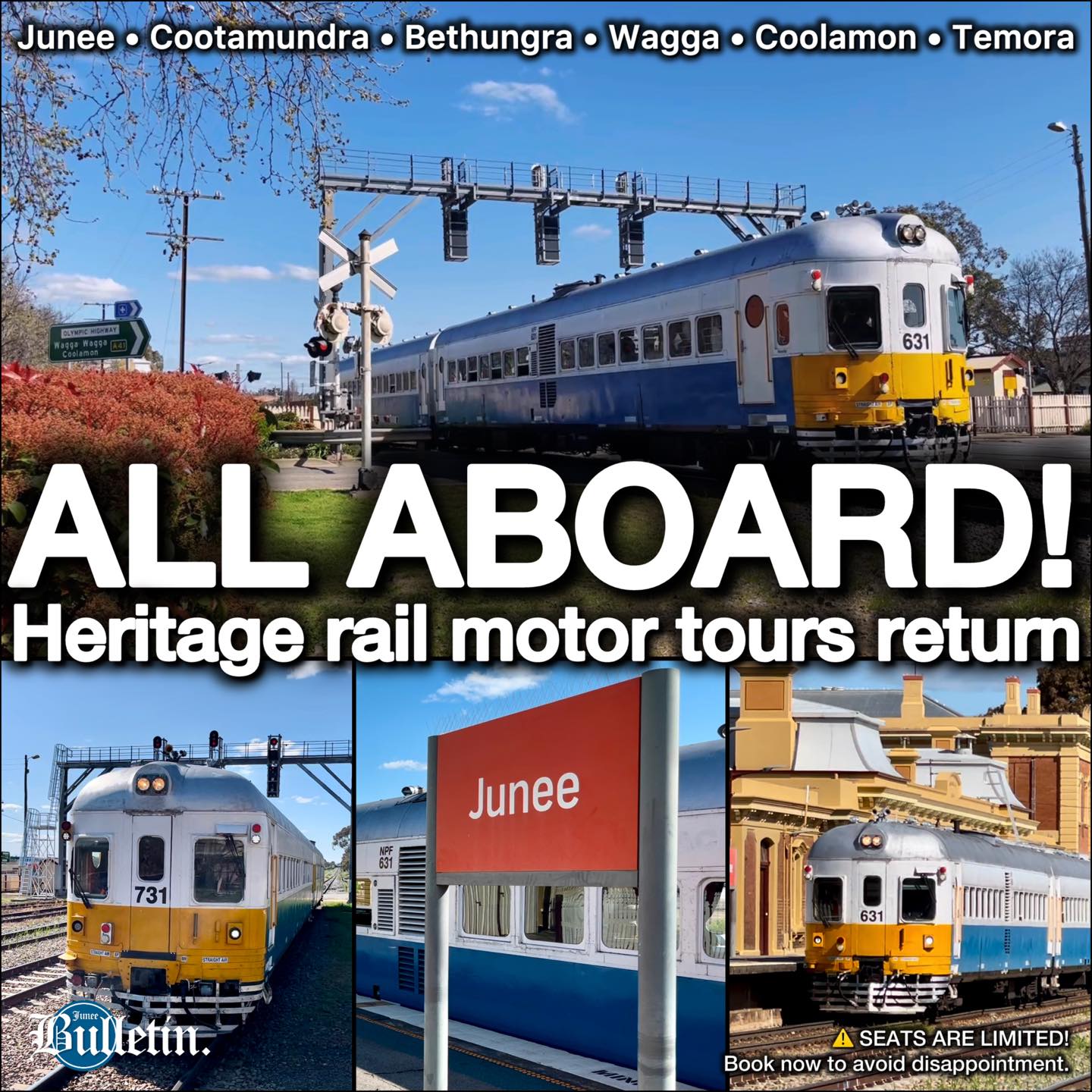 🚂 🙌 RETURNING THIS WEEKEND! Following... - The Junee Bulletin | Facebook