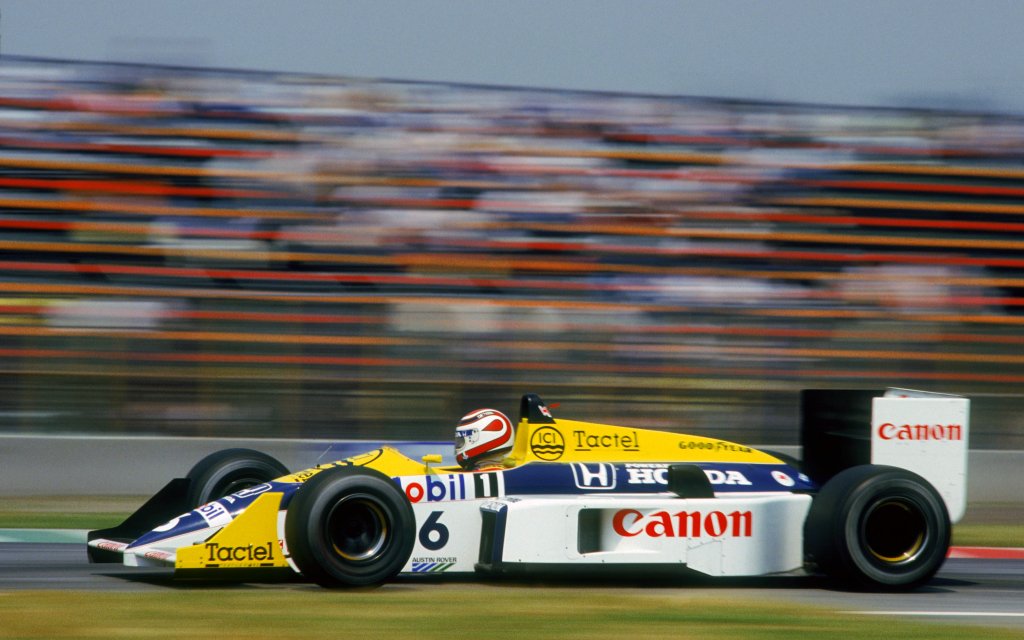 Nelson Piquet at Williams FW11B Honda V6 - Mexico Grand Prix - 1987.