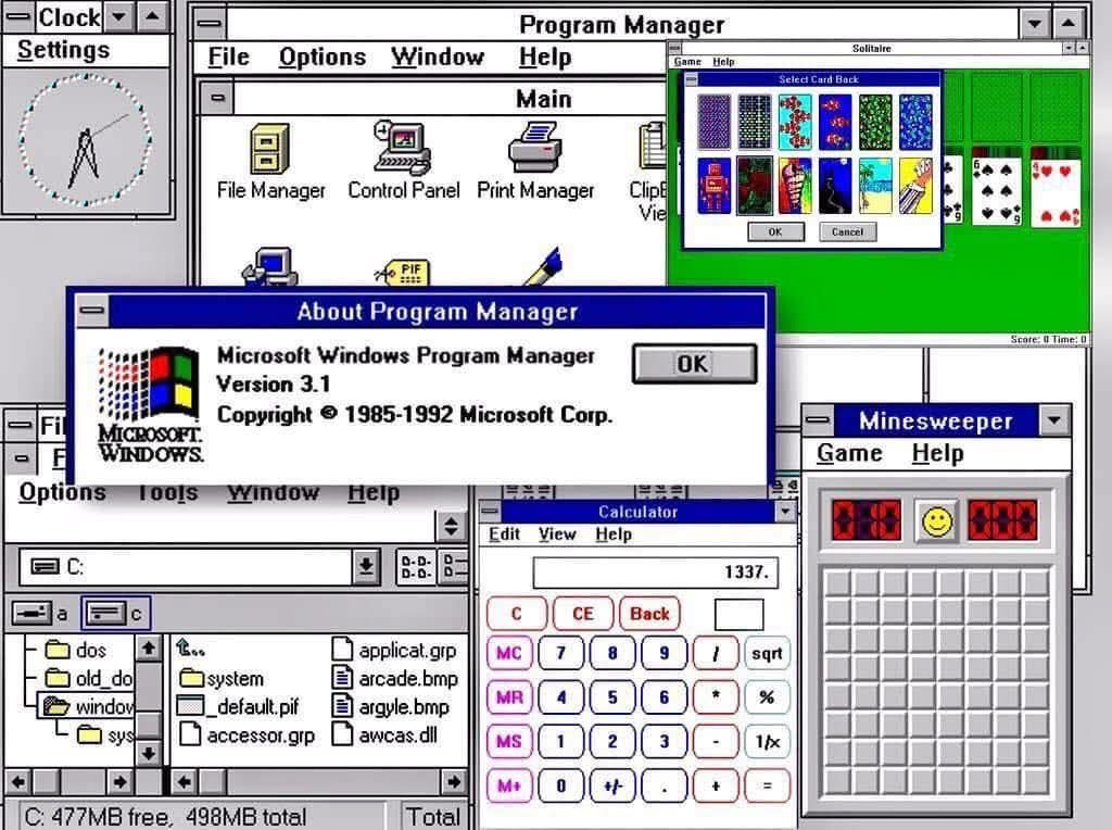 Microsoft released Windows 3.1 on this day in 1992.