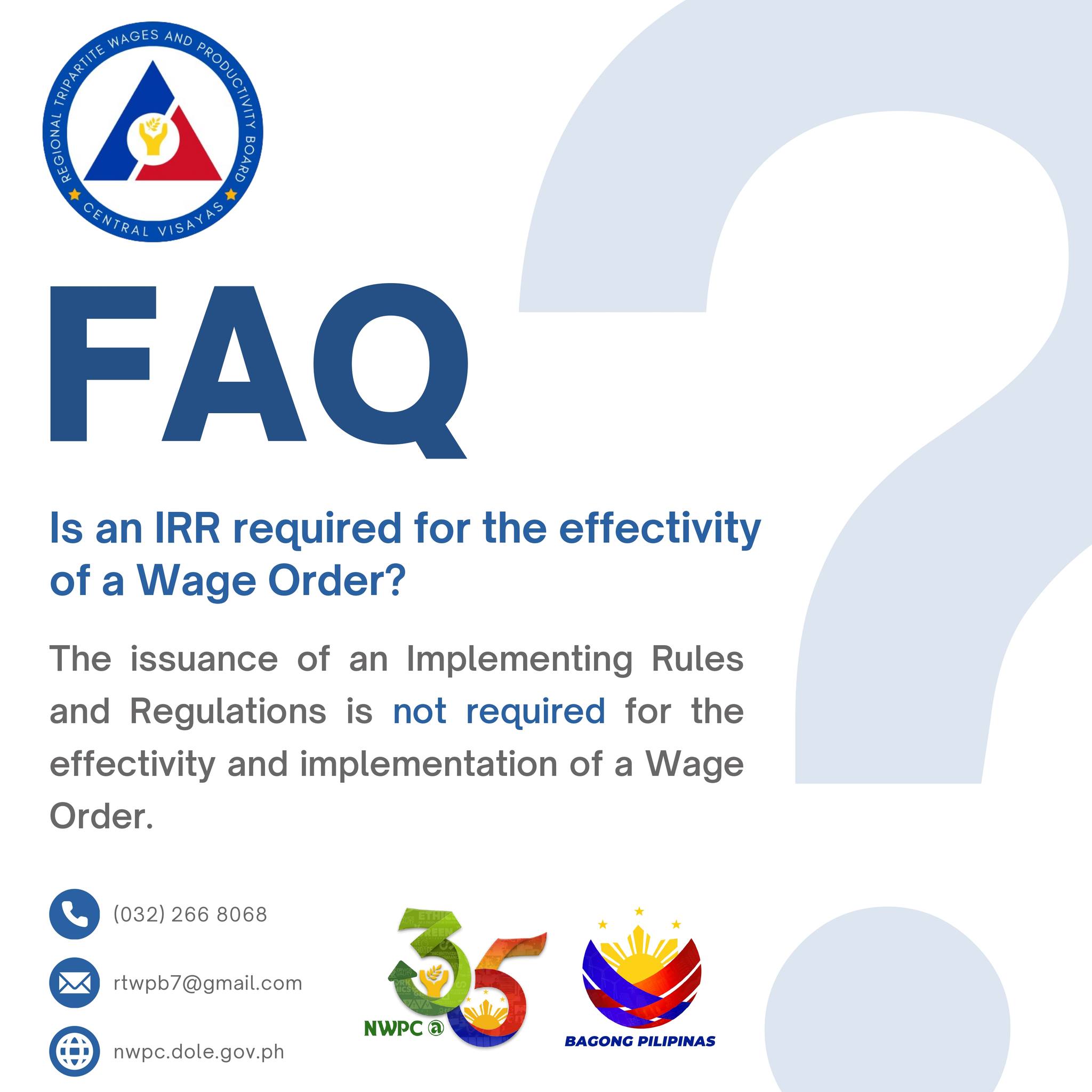 𝐅𝐀𝐐: 𝐈𝐬 𝐚𝐧 𝐈𝐑𝐑 𝐫𝐞𝐪𝐮𝐢𝐫𝐞𝐝 𝐟𝐨𝐫 𝐭𝐡𝐞 𝐞𝐟𝐟𝐞𝐜𝐭𝐢𝐯𝐢𝐭𝐲 𝐨𝐟 𝐚 𝐖𝐚𝐠𝐞 𝐎𝐫𝐝𝐞𝐫? 🤔 The ...