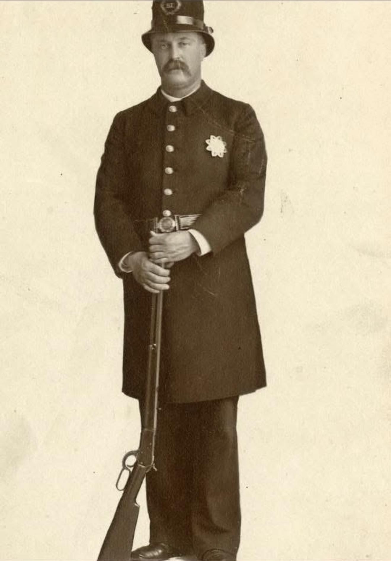 Old - My Great Grandfather Archie Mercer LAPD appointed in 1889. Badge ...