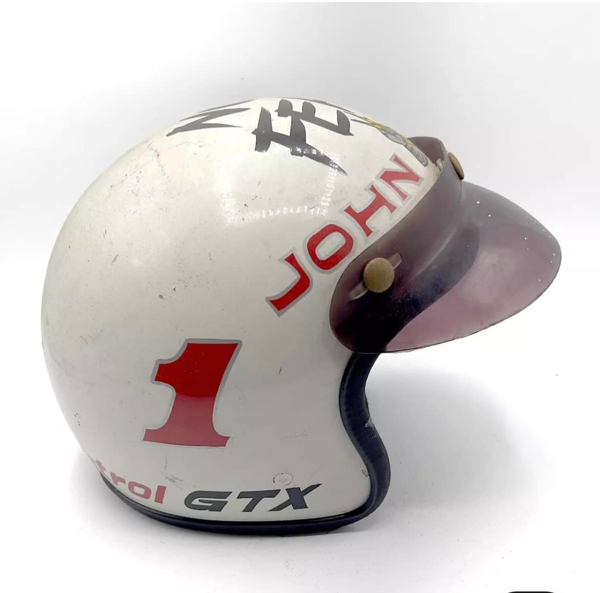 80s white motorcycle helmet DMD - SOLID - RETRO OPEN FACE VINTAGE Compared to any other style helmets Blauer 80's 06 Helmet