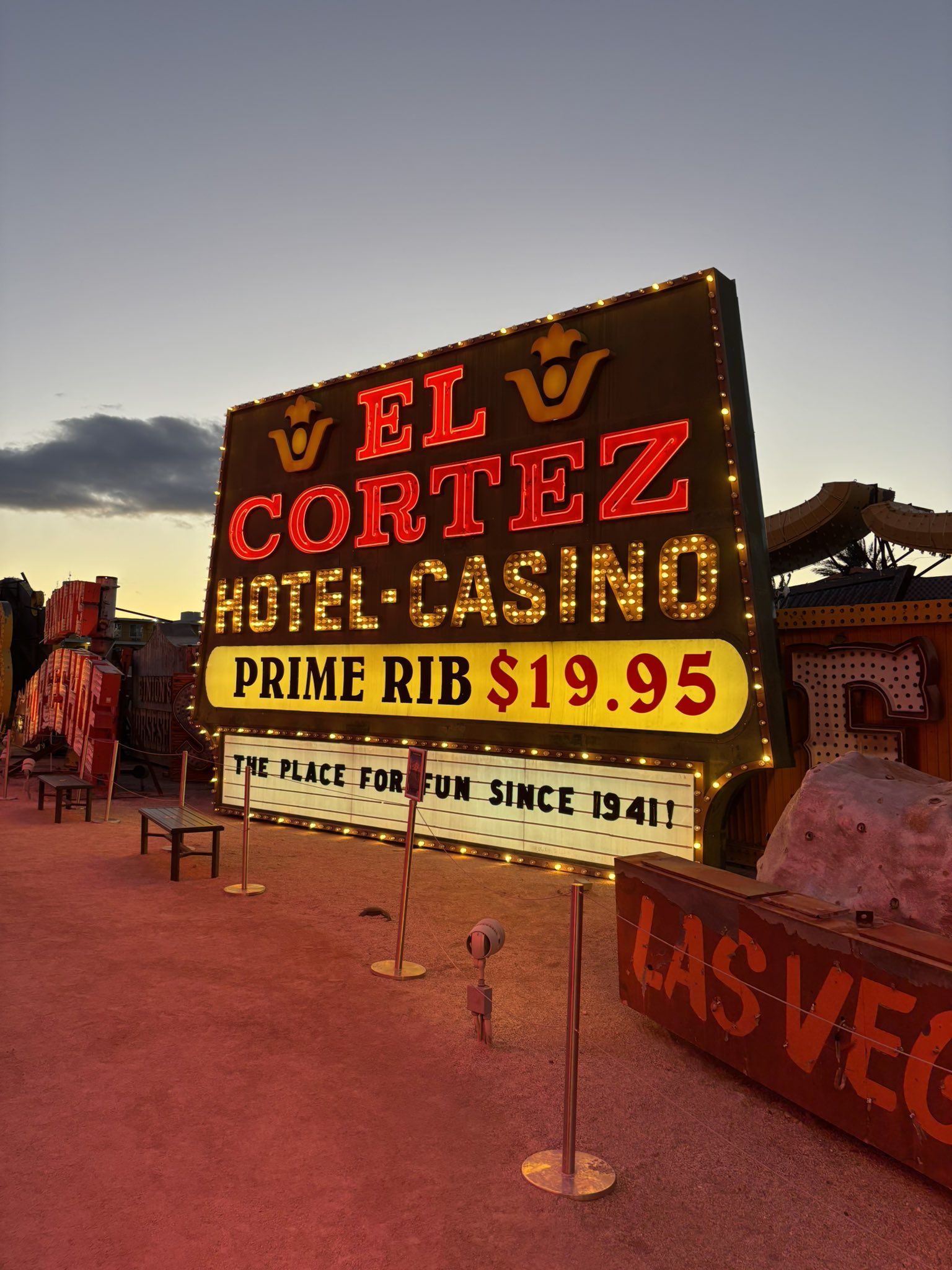 Las - When this sign was first installed, the prime rib cost $4.95. 📸 ...