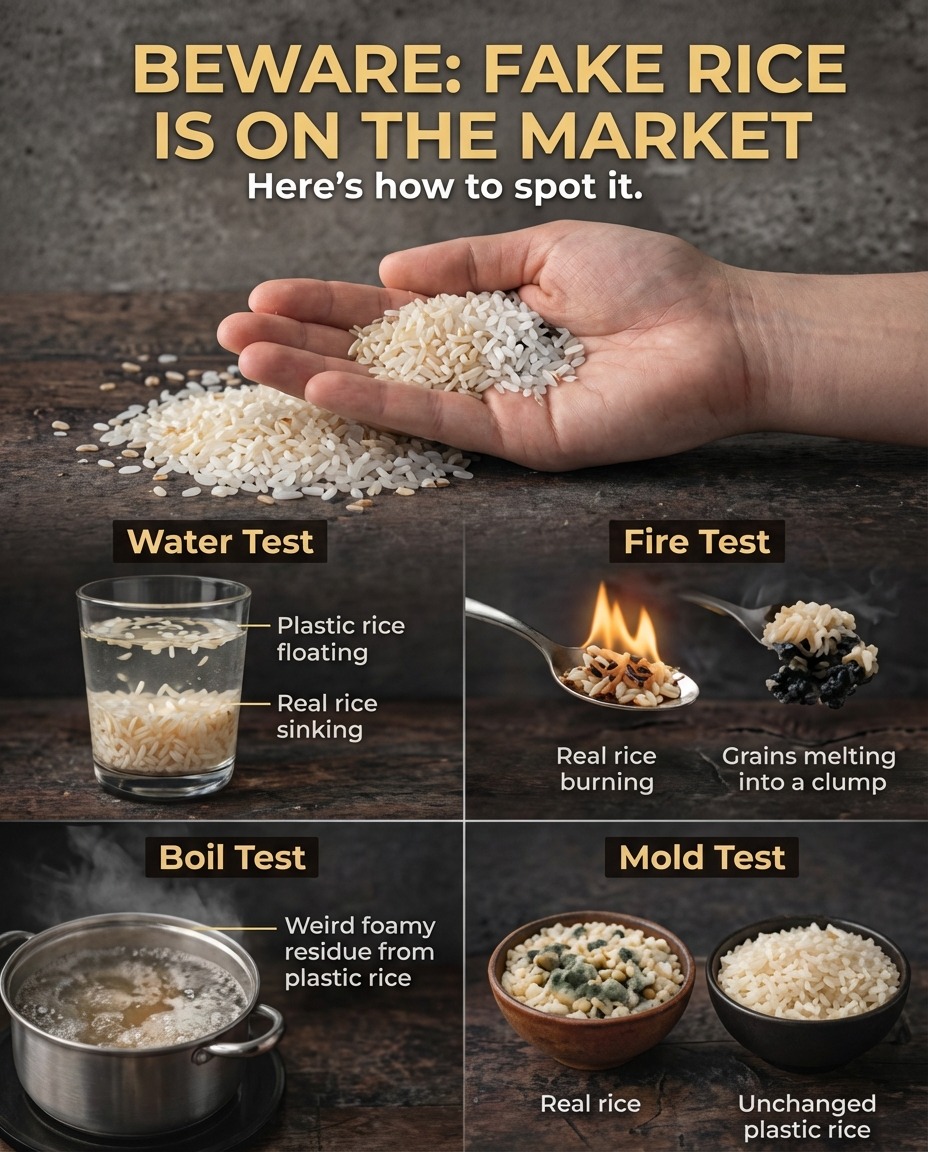 Foodie's Time - Here is how to spot fake rice. #rice #food... | Facebook