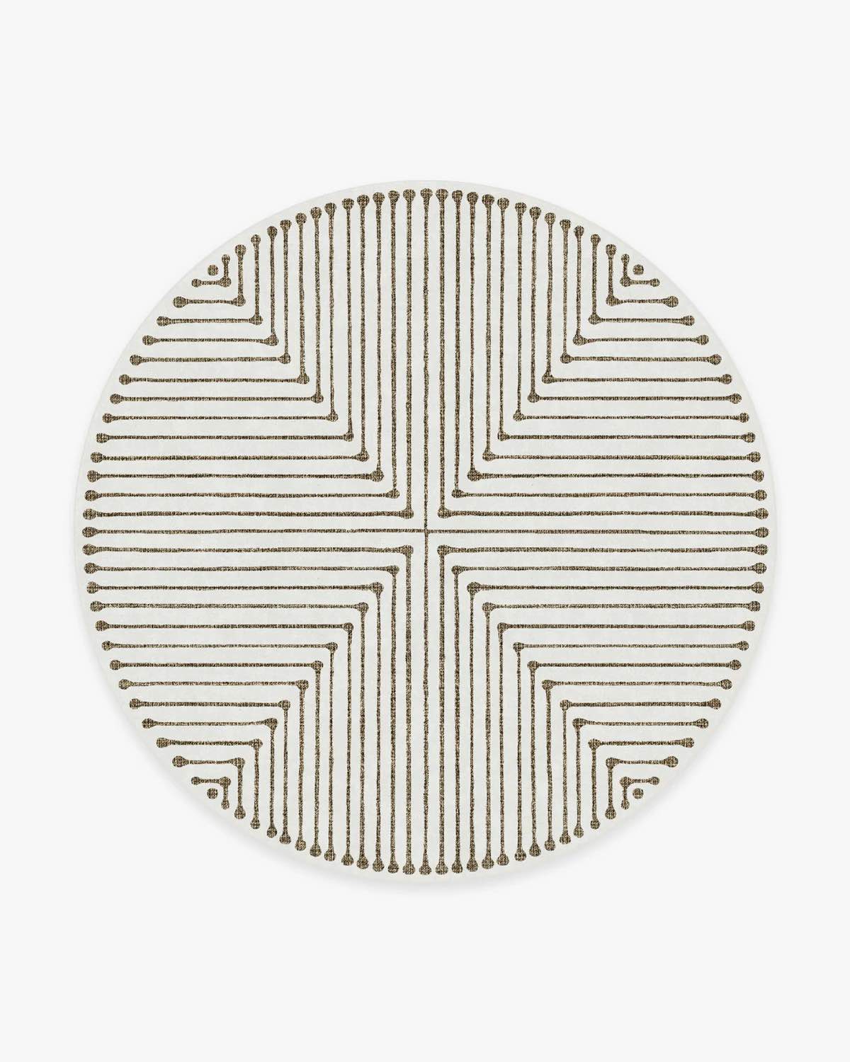 8’ Round Jonathan Adler Ruggable (Rug+Pad) - Camel/Ivory - Area Rugs ...