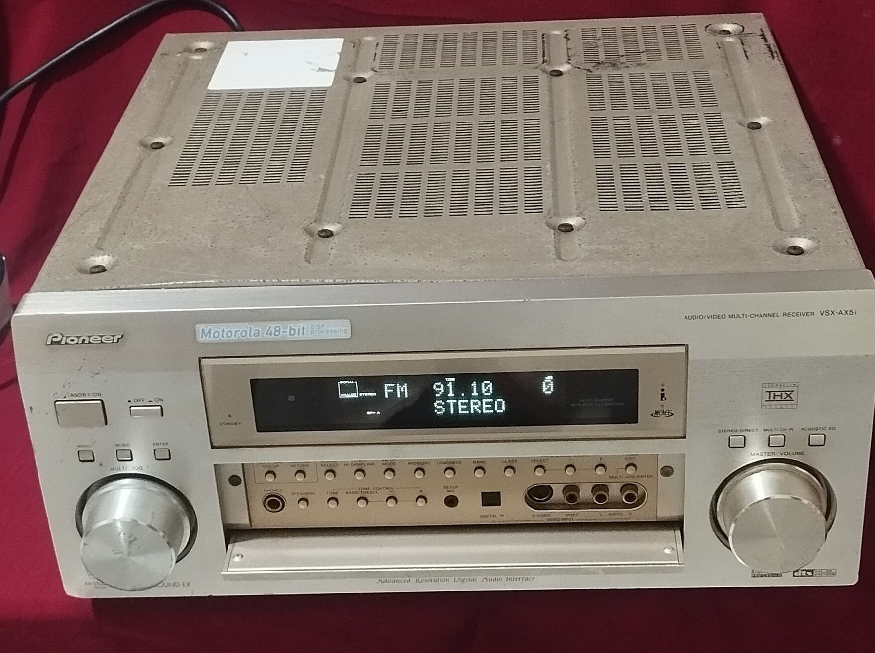 Pioneer amplifier Vsx-AX5i 7.1 sounds system Motorola 48 bit dsp