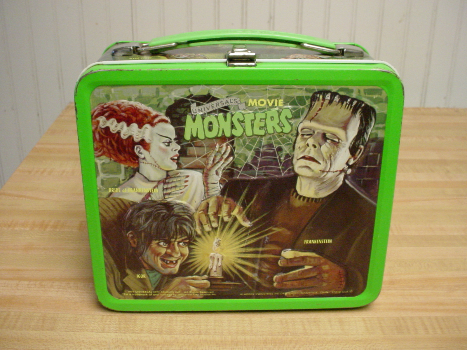 Vintage 1979 Universal Monsters lunchbox and thermos set for sale