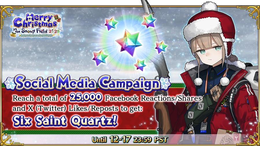 [Merry Christmas in the Snowy Field... - Fate/Grand Order USA | Facebook