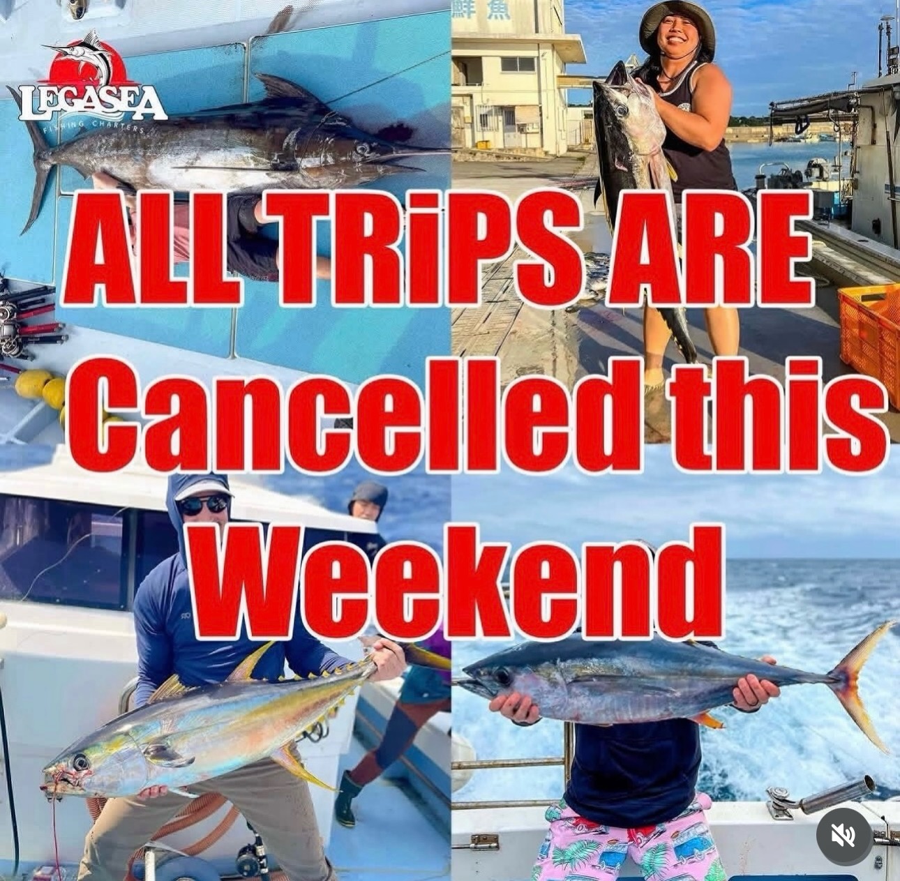 LegaSea Fishing - ⚠️ Weather Cancellation Notice ⚠️ Due... | Facebook