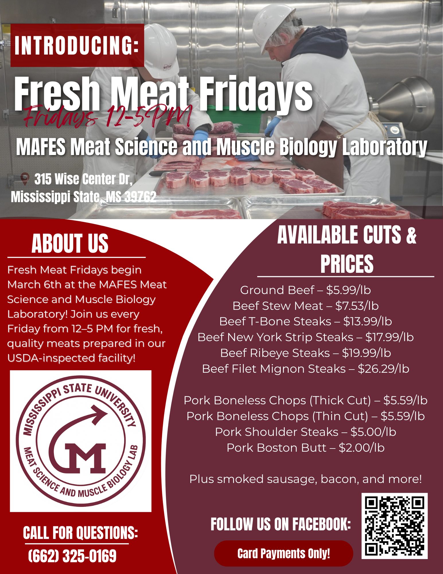 Fresh Meat Fridays Grand Launch – MSU Meat Lab