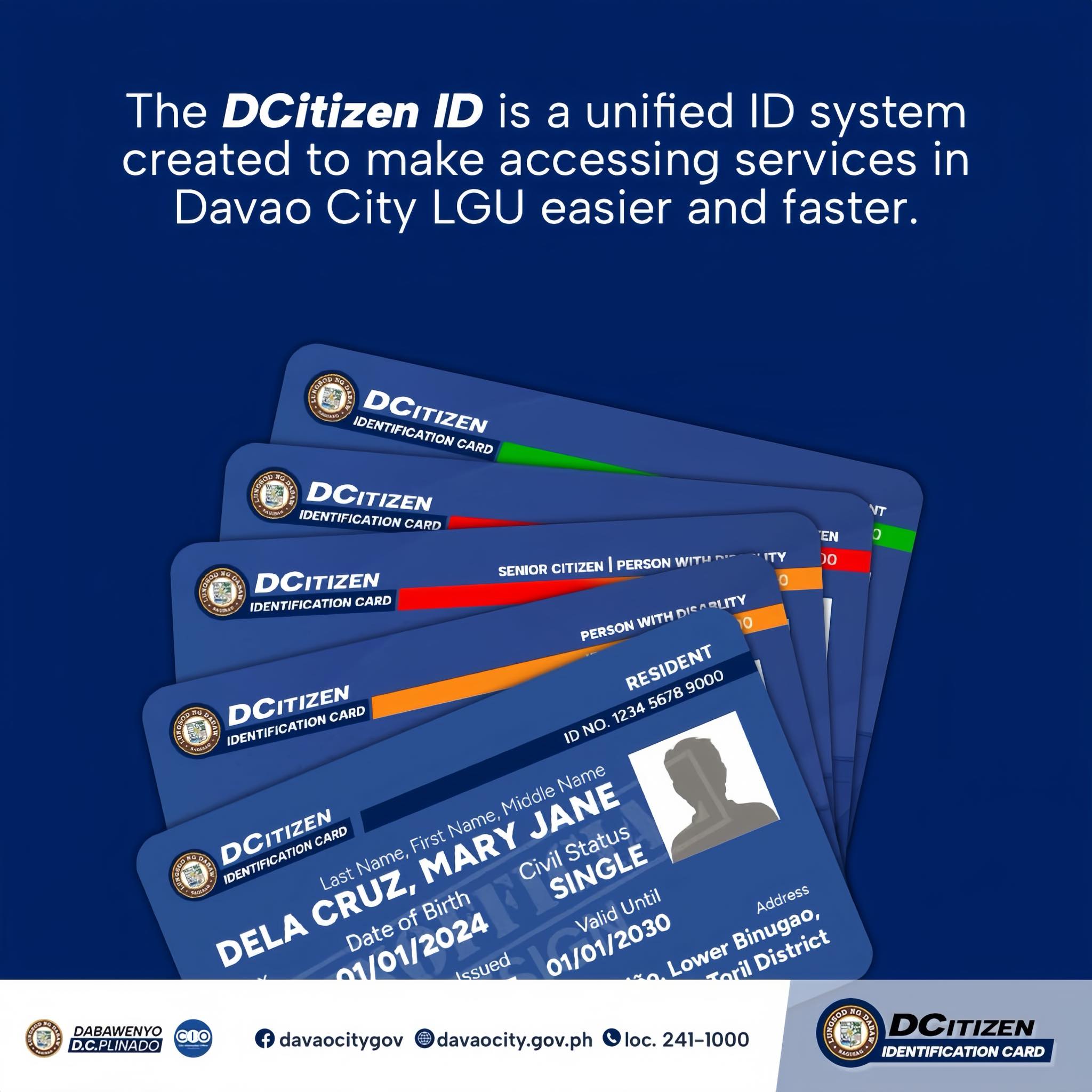 Davao - The DCitizen ID is part of a broader initiative approved by the ...