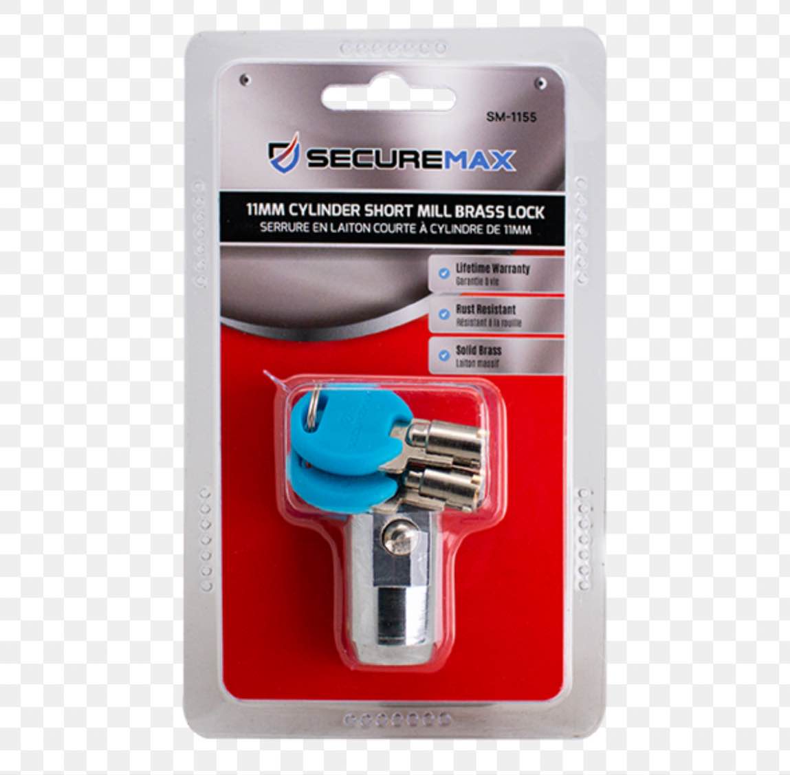 SecureMax cylinder lock with three Keys (H1C 0G1) - Bicycle Locks ...
