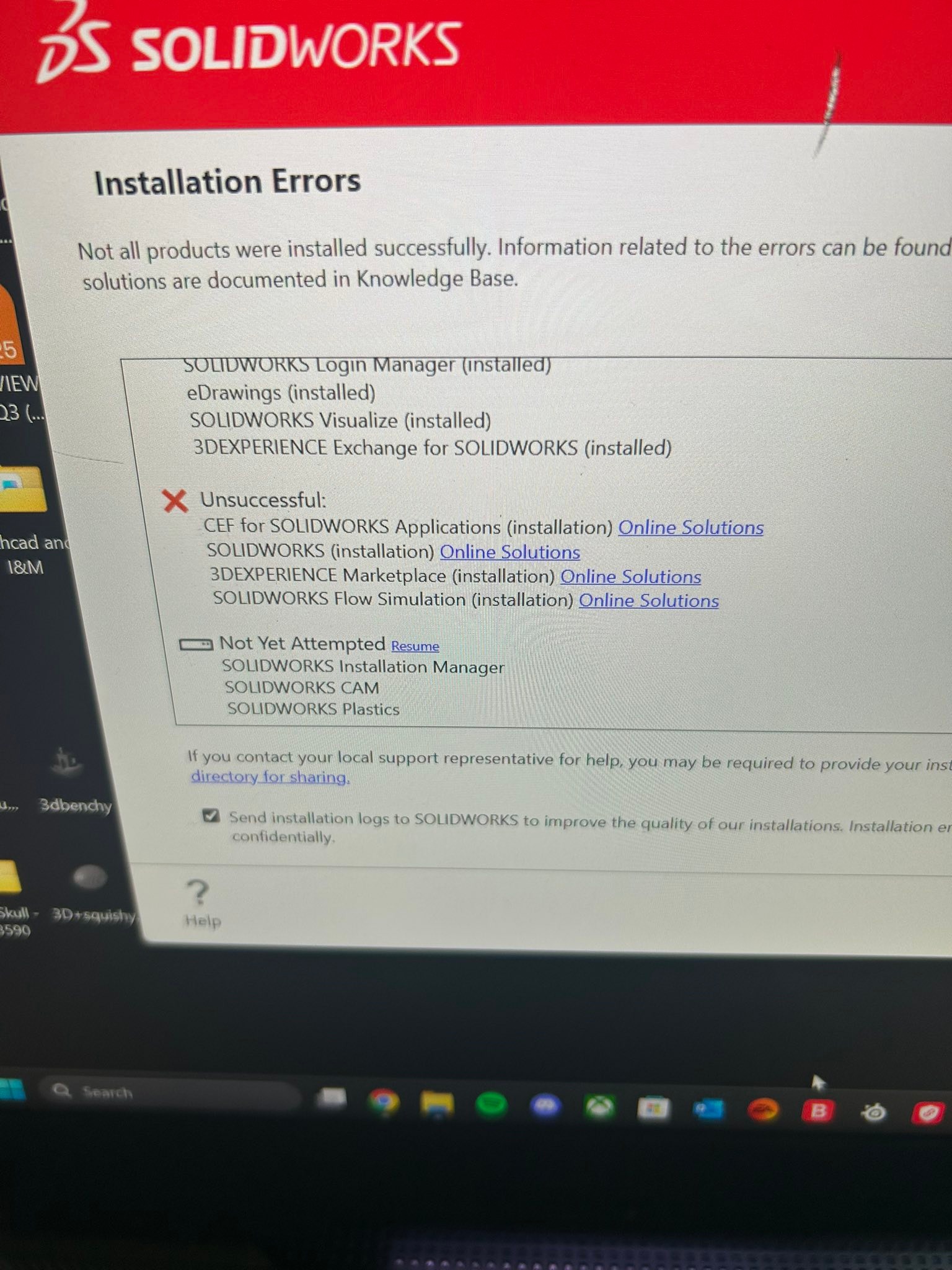 SolidWorks | Trying to update to the new SolidWorks 2026 Hotfix 0.12 ...
