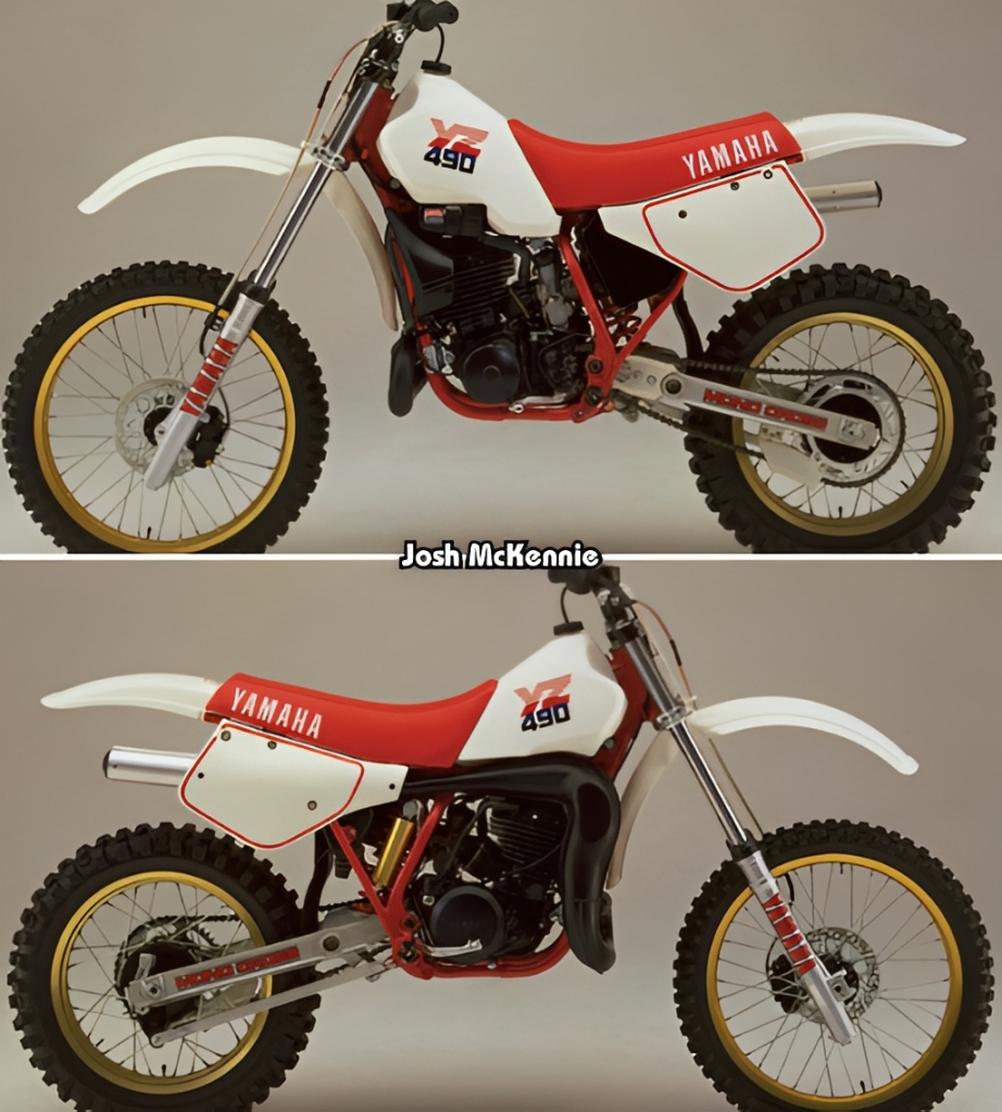 The big bore dinosaurs of 1982 1982 Yamaha YZ490, Honda CR489R