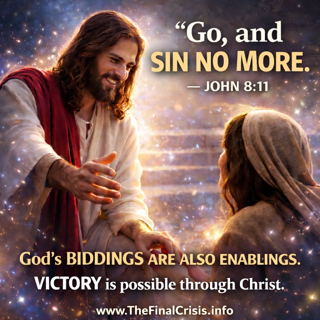 The Final - 📖 “GO, AND SIN NO MORE.” — John 8:11 When Jesus forgave the ...