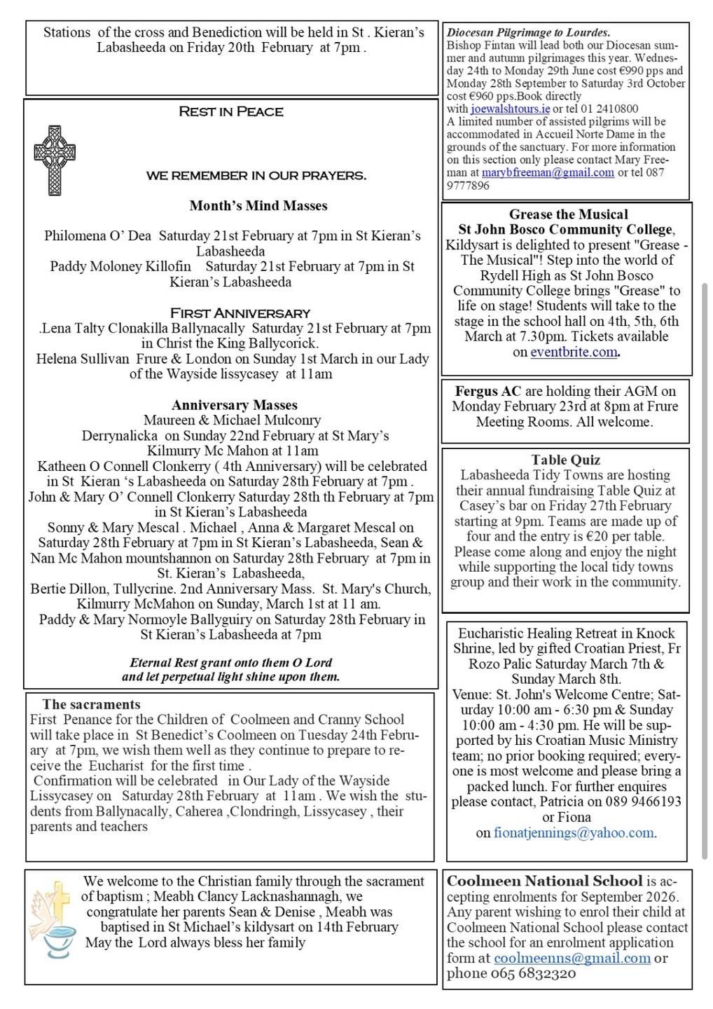 Kildysart Parish added a new photo. - Kildysart Parish