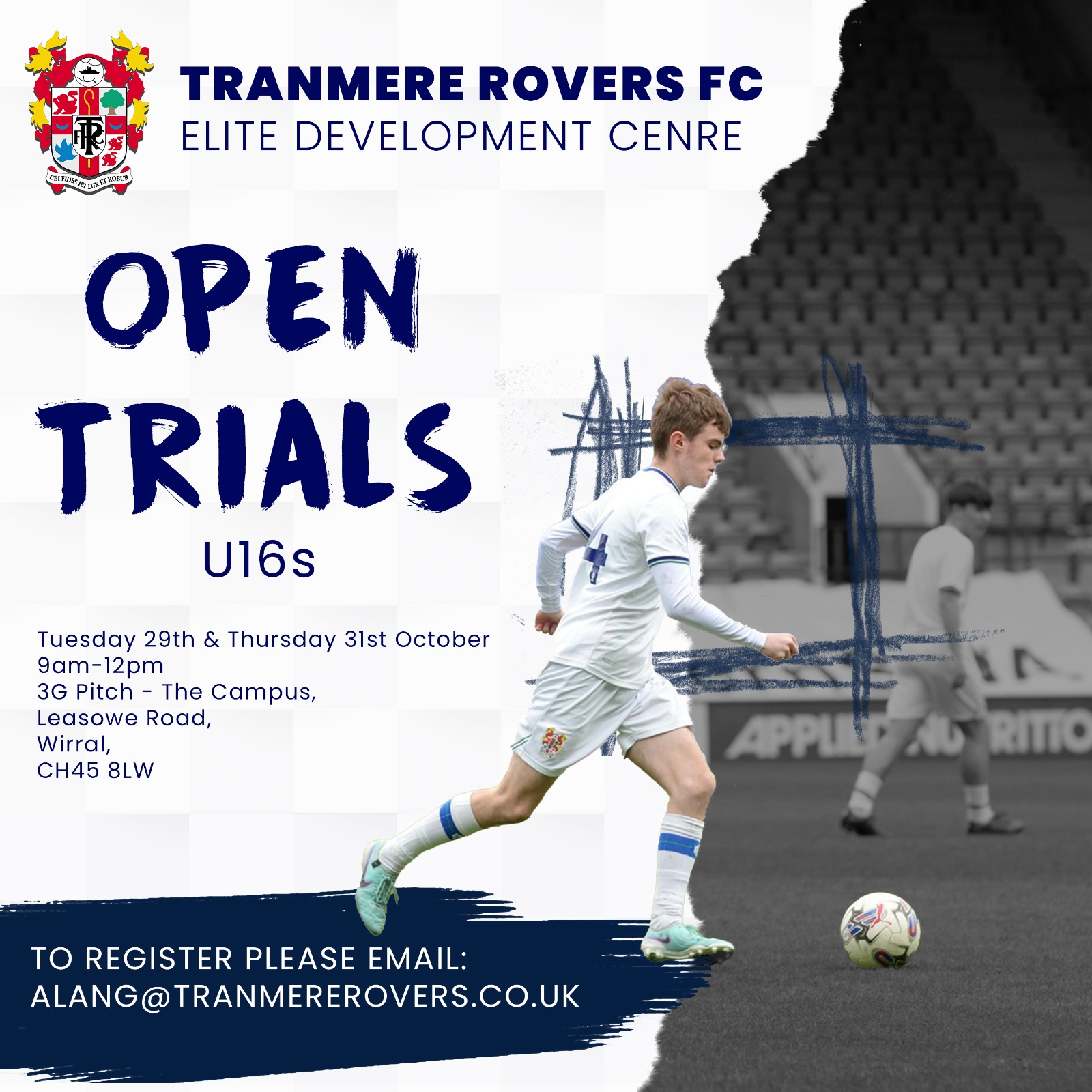 Tranmere Rovers - ⚽️ Our Elite Development Centre will be... | Facebook