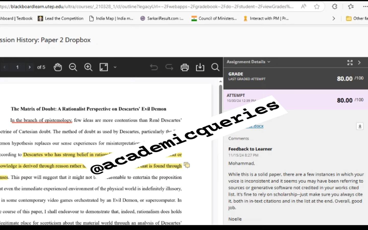 Academic Queries