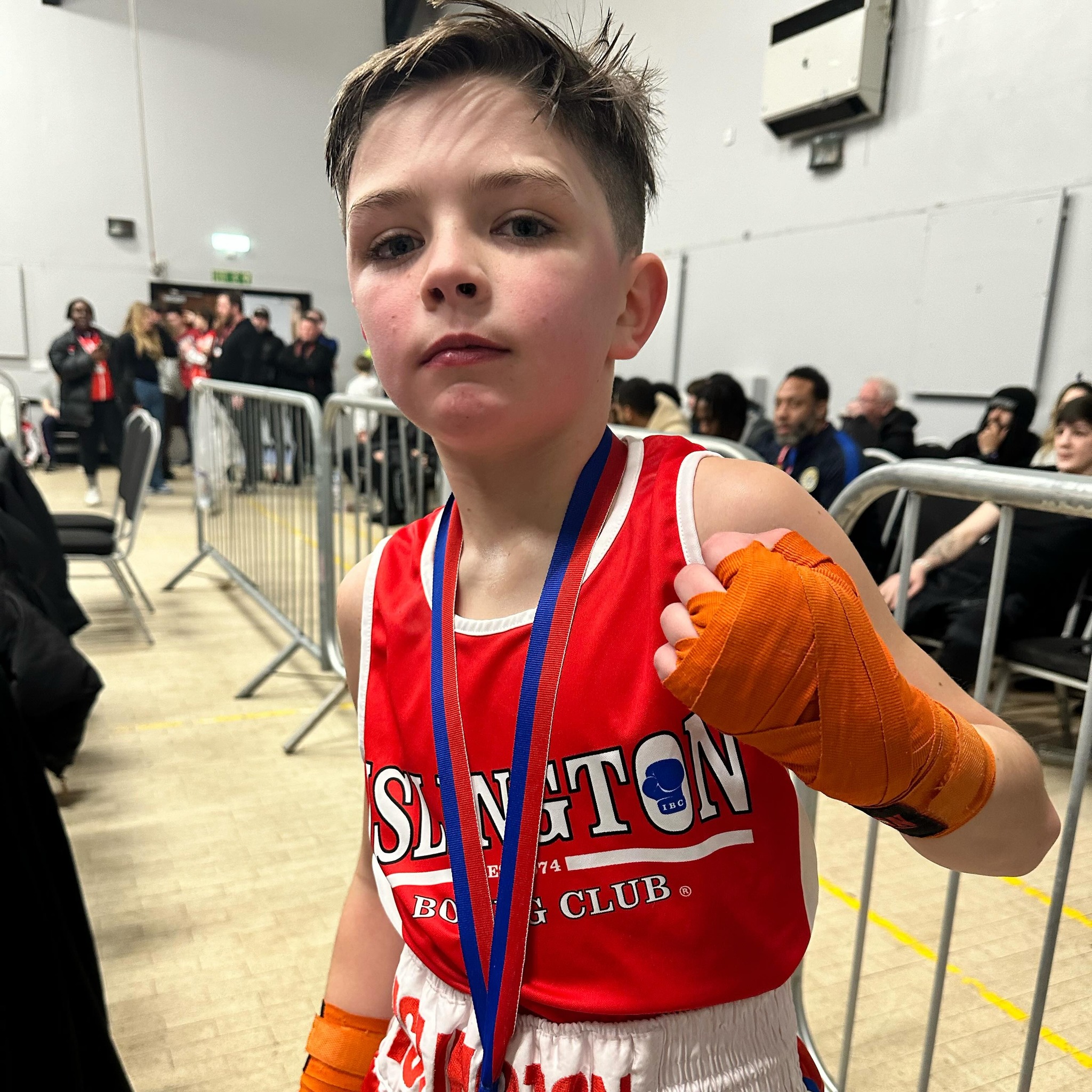 Islington - Billy Cassidy (28kgs, age 10) had a skills bout on the ...