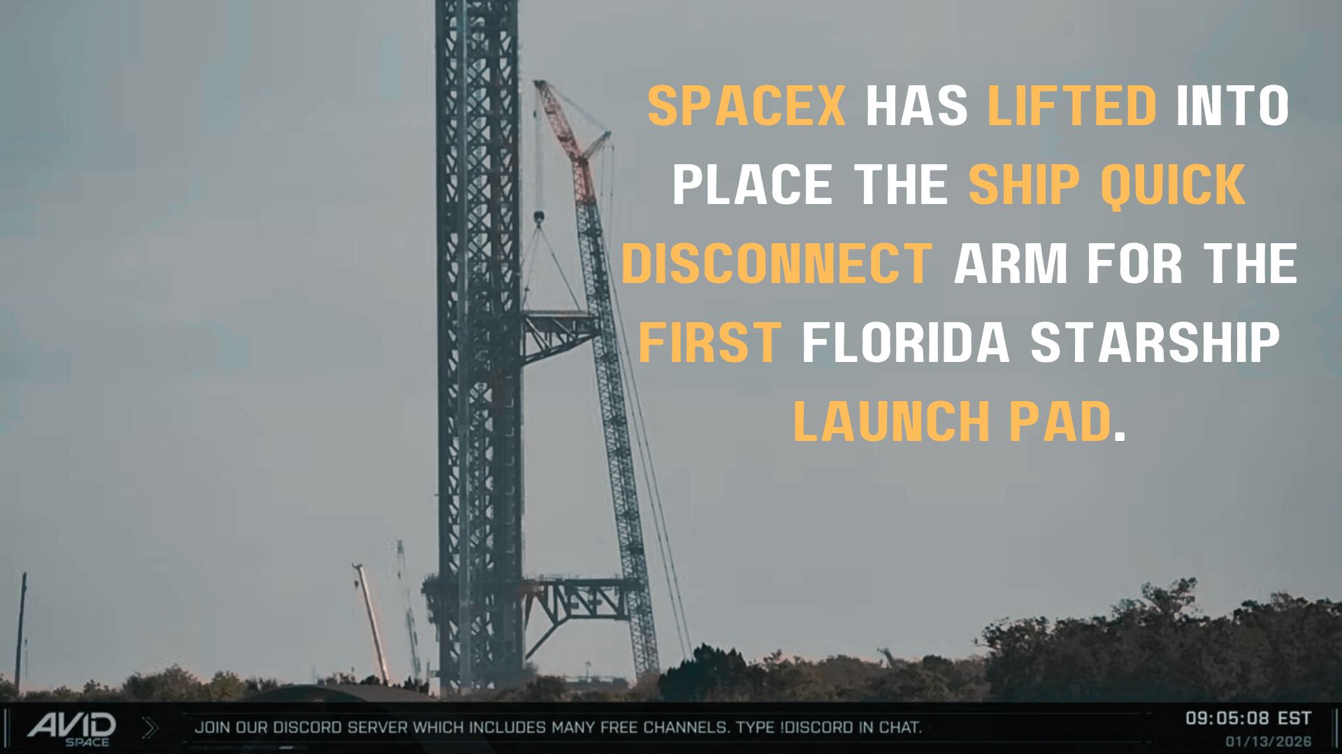 This afternoon, over at historic launch complex 39A, our cameras