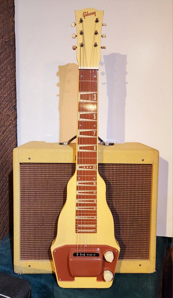 Bask in the glow of this classic 1950 Gibson BR-6 Lap Steel