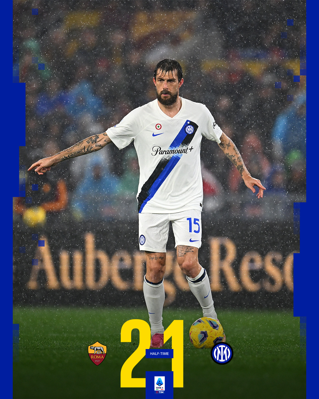 Inter - The first half comes to an end at the Olimpico ⏸️...