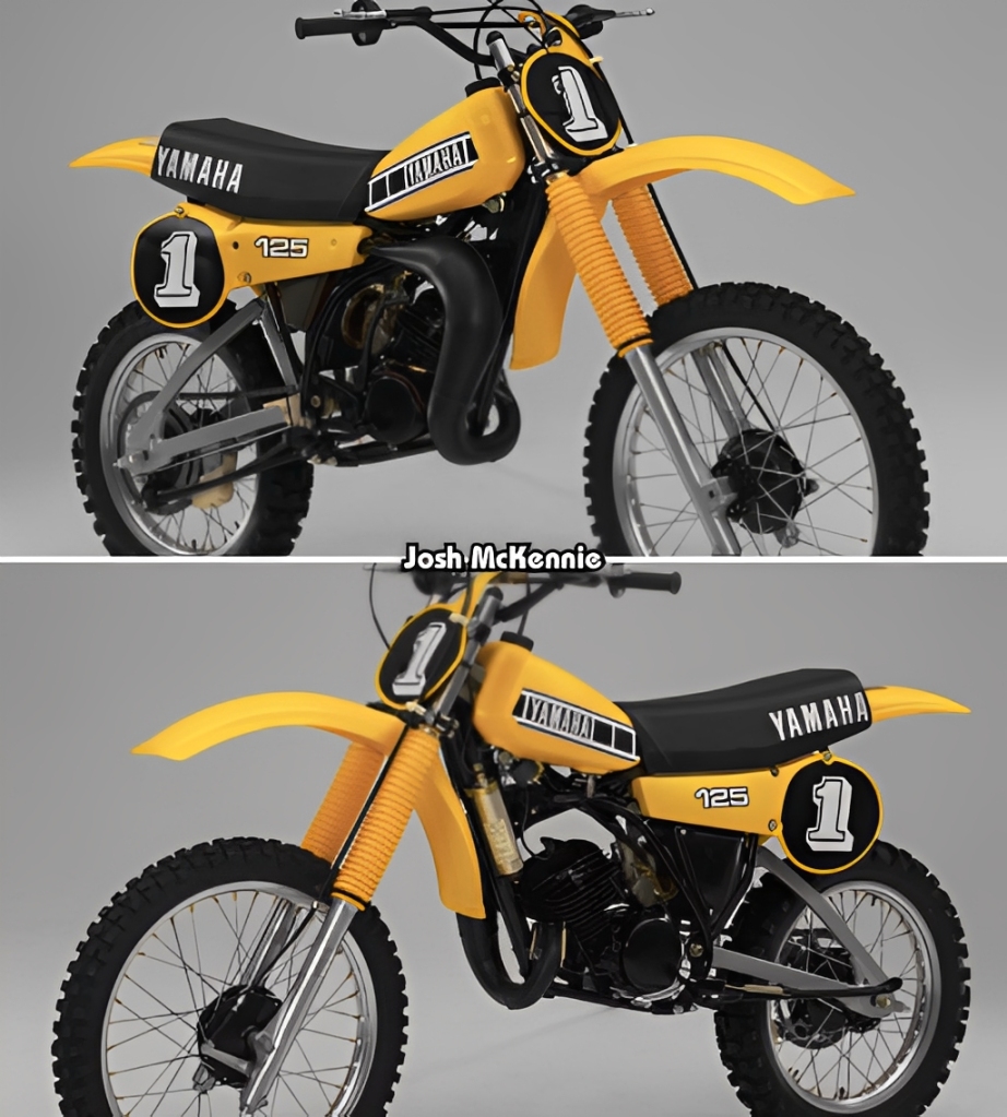 Yamaha's lovely monoshock YZ125 for the 1980 season.