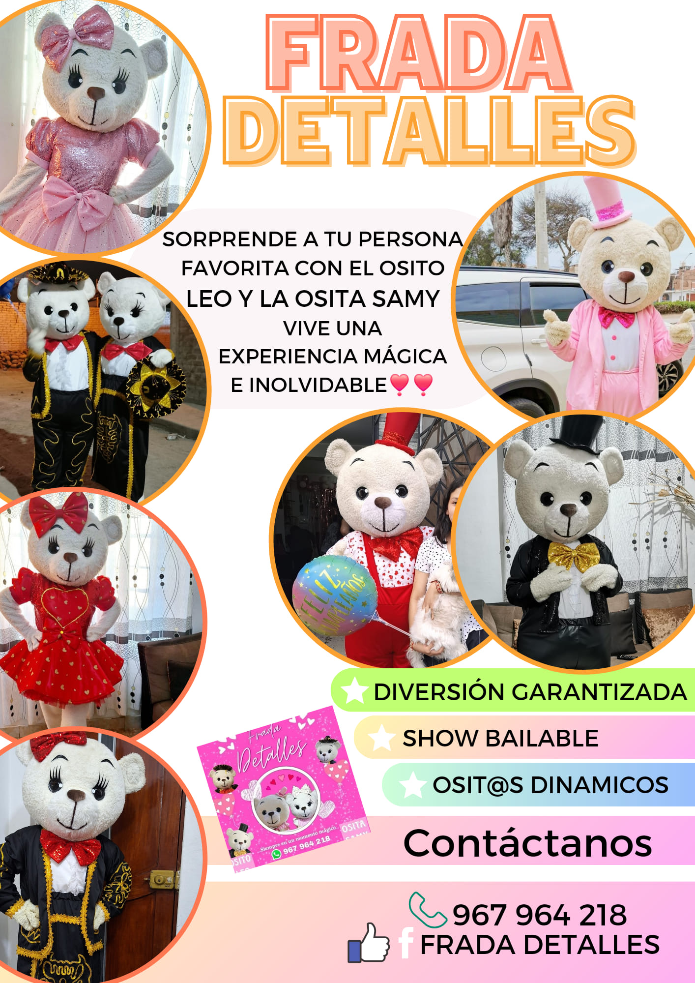 Frada - ️🧸 OSITO LEO Y OSITA SAMY🧸 ️ 💕 SORPRENDE A TU PERSONA ESPECIAL ...