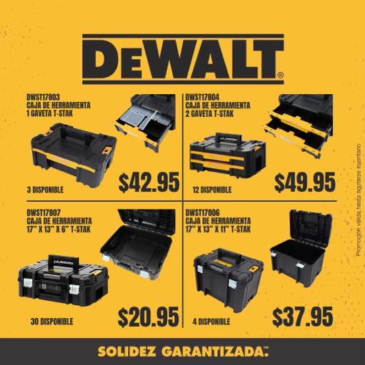 RB - 🔥DEWALT🔥 Disponible en RB Tools & Equipment, diferentes cajas para ...