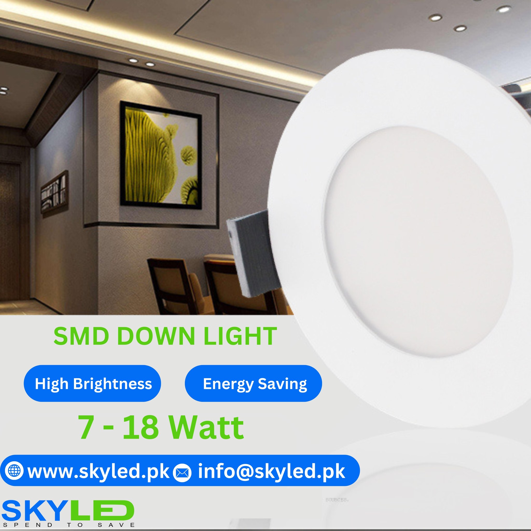 Skyled - Sky LED's SMD Downlight combines energy efficiency with sleek ...