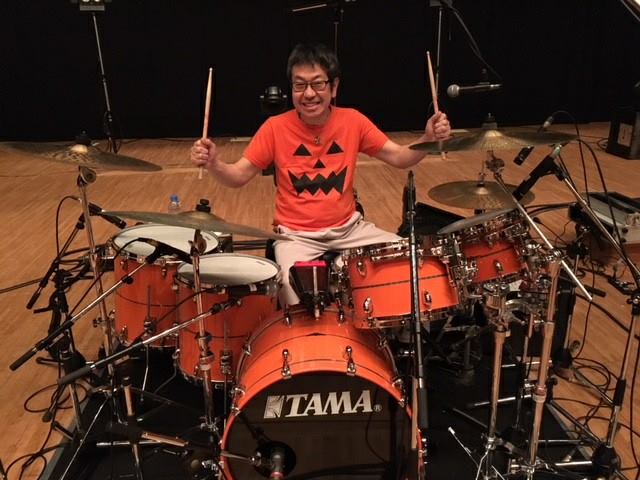 今年から使い始めた、TAMA DRUMのニューキットです！ かわゆいオレンジ 