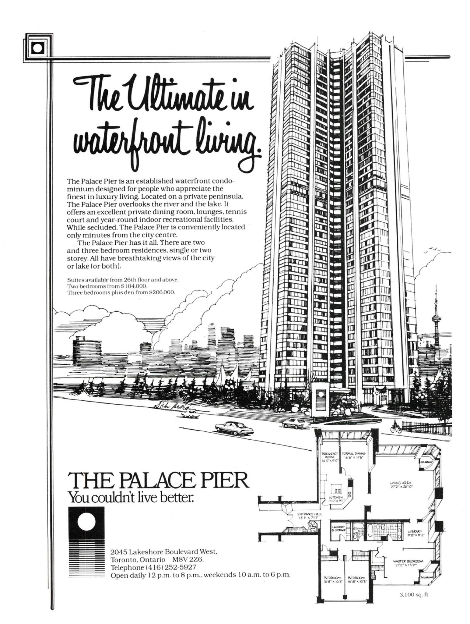A 1979 ad for the Palace Pier condos - Old Toronto Series | Facebook