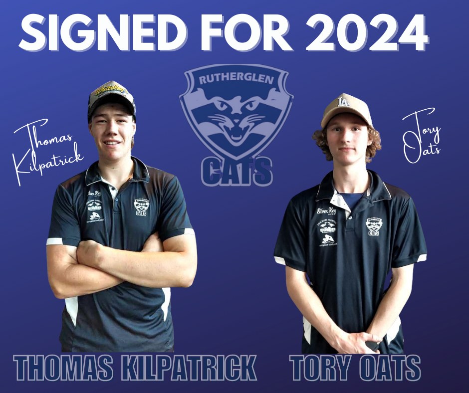 Rutherglen Cats - RE-SIGN ALERT Awesome to have these two... | Facebook