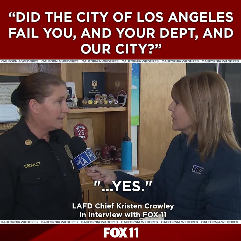 LAFD Fire Chief Kristen Crowley... - FOX 11 Los Angeles | Facebook