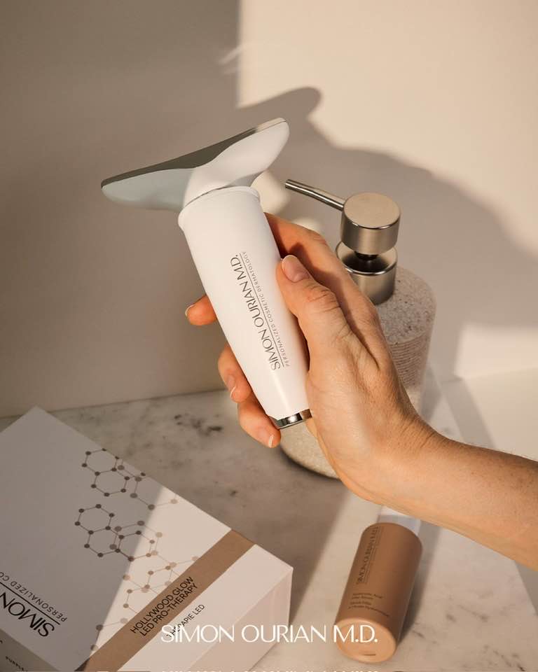 The Foundation - Simon Ourian Hollywood glow LED face tool and skincare ...