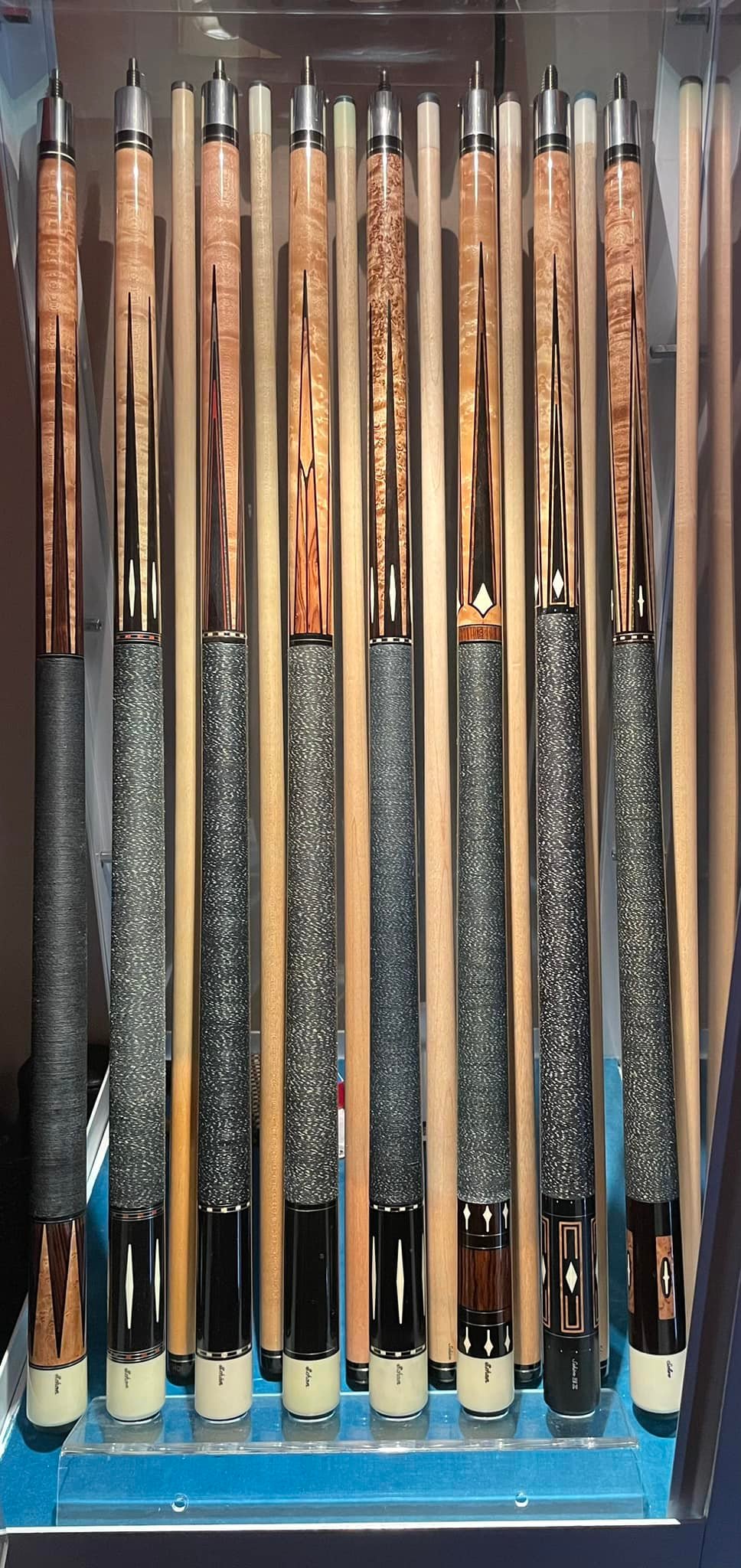 Group picture of the Schon cues in my collection. (NFS) From left