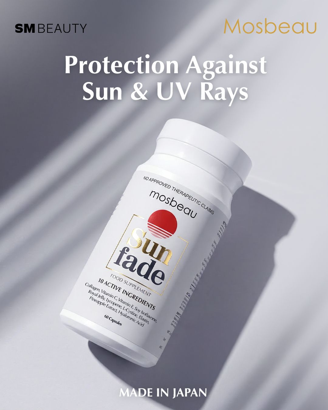 mosbeau glutathione price philippines Protect your skin from the sun and harmful UV rays with Sunfade—the first MADE IN JAPAN oral sunblock in the Philippines. With 10 active ingredients and 13 antioxidants, it supports healthier مشروب شد البشرة من الداخل Glutathione (Reconstituted) - 6000mg Size:90 Softgels