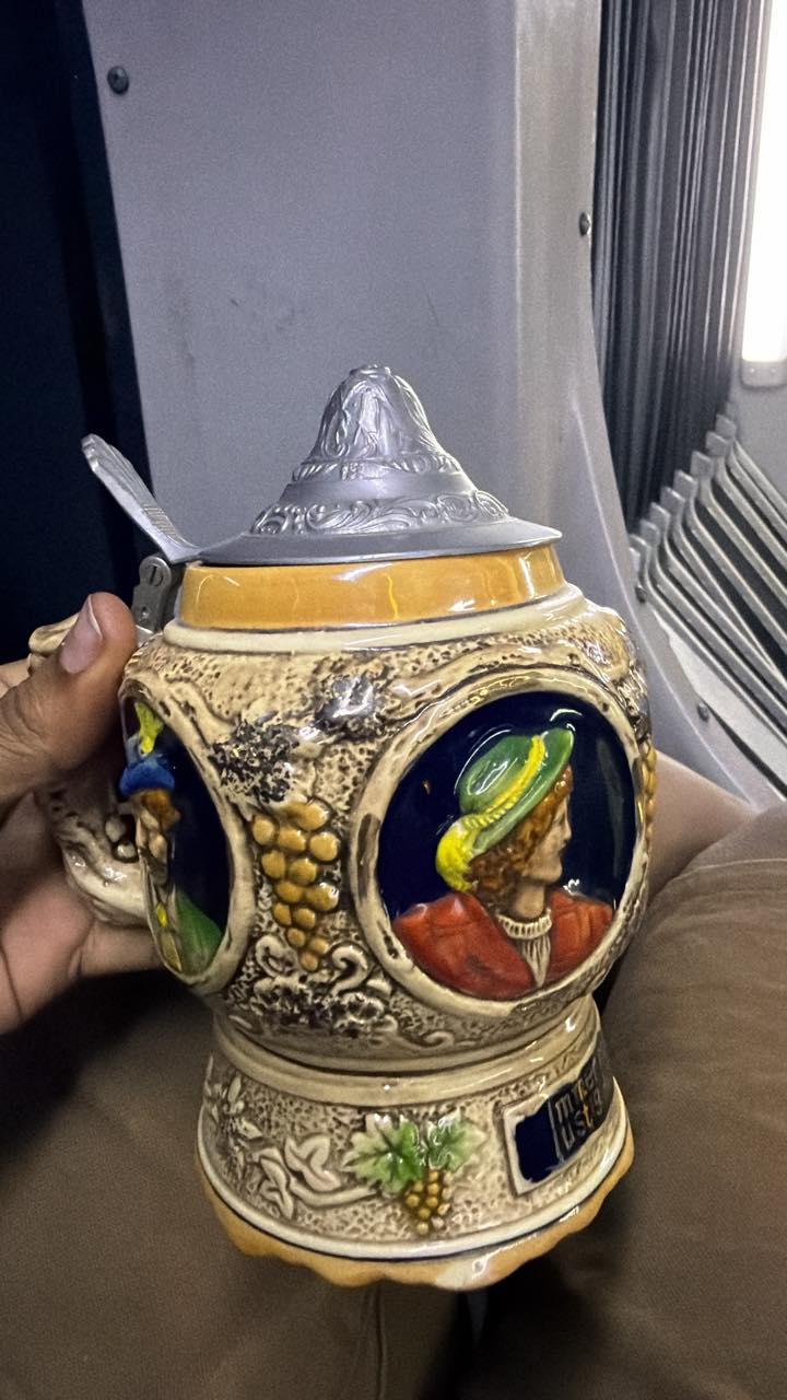 What is this Japanese music box beer stein?