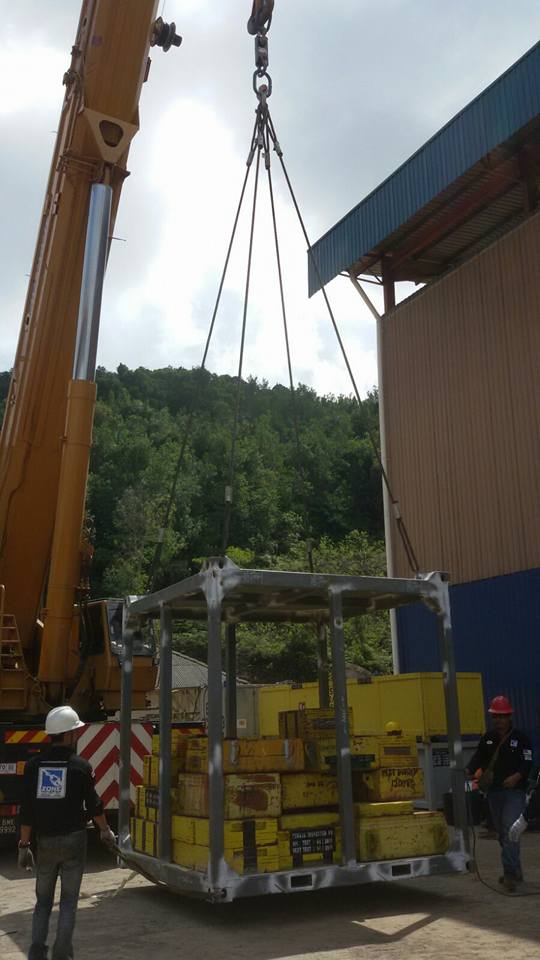 Prototype proof load test on container 8'x8' according DNV 2.7-1 Client ...