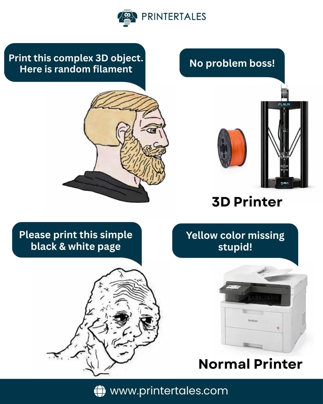 Printer - The difference between the two technologies. . . . . # ...