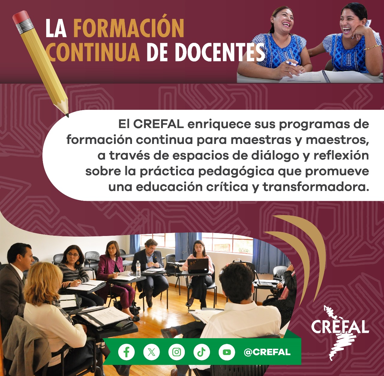 CREFAL - 📢¡El poder de la Educación!📚 En el CREFAL,... | Facebook