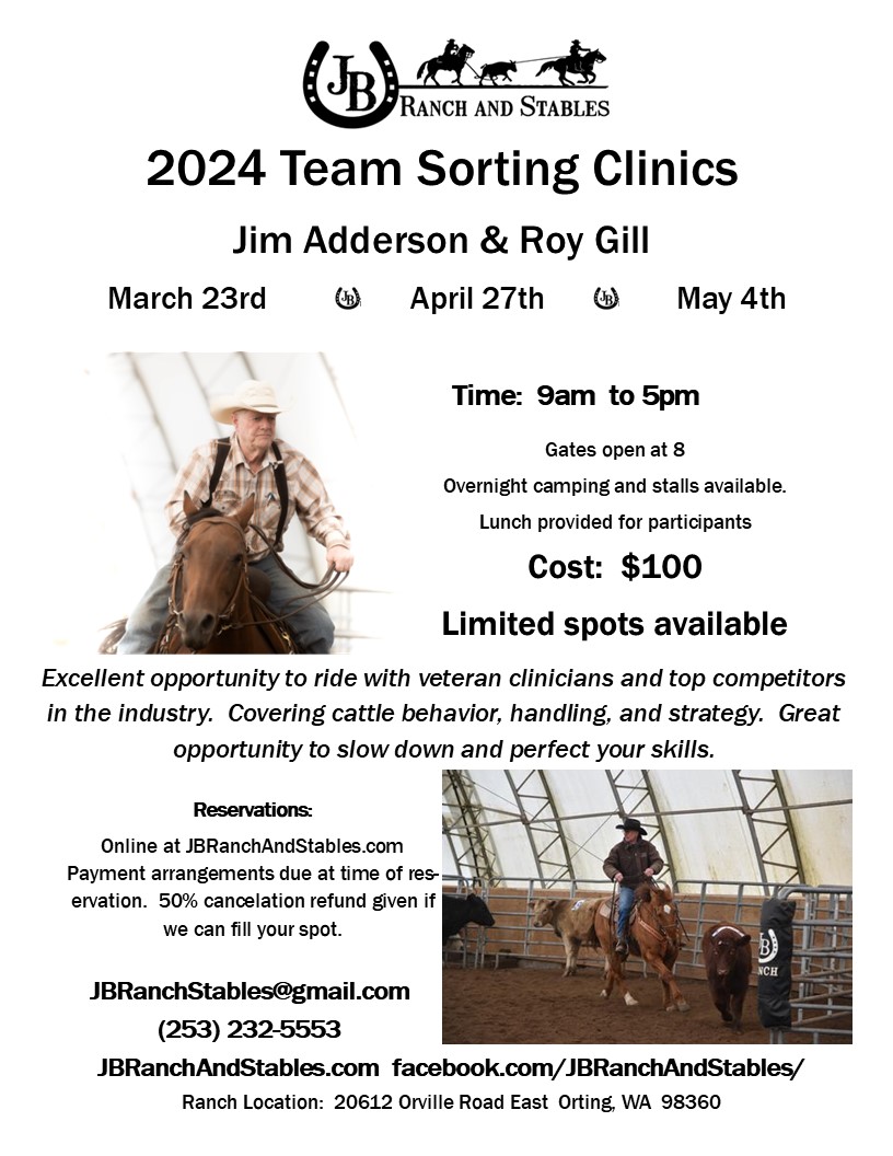 JB - One Team Sorting Clinic left with spots available on May 4th ...