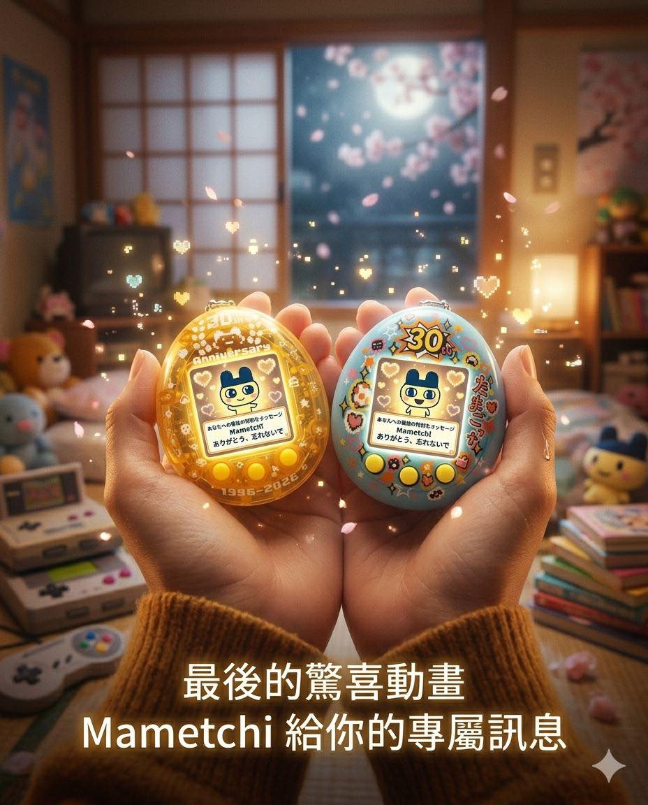 30周年限定紀念版（黃色透明/ 藍色夢幻版） Tamagotchi nano colorful