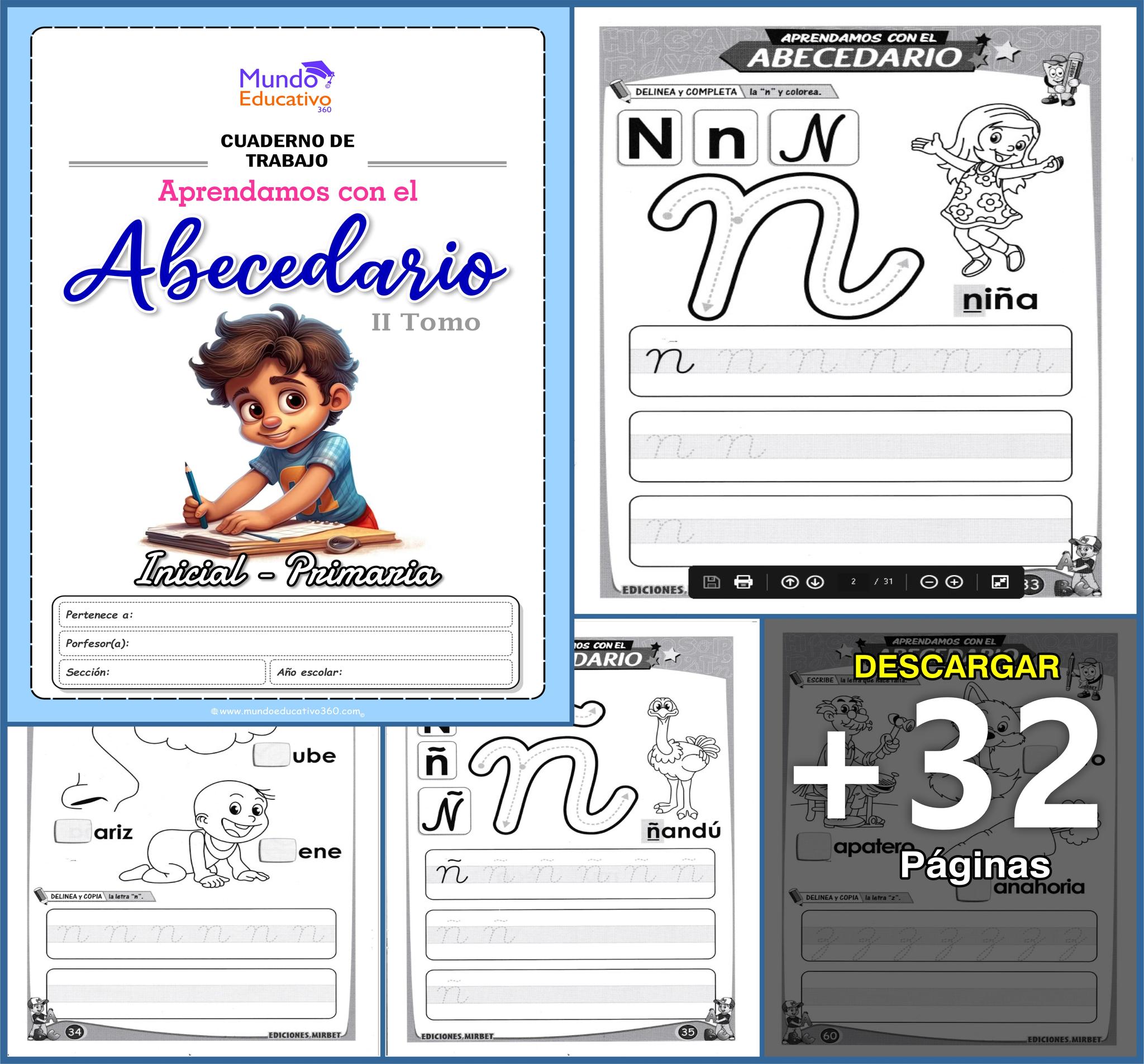 Mundo - Cuaderno APRENDAMOS con el ABECEDARIO 