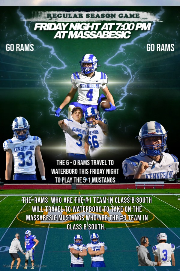 The 6-0 RAMS travel to Waterboro to... - Kennebunk Football