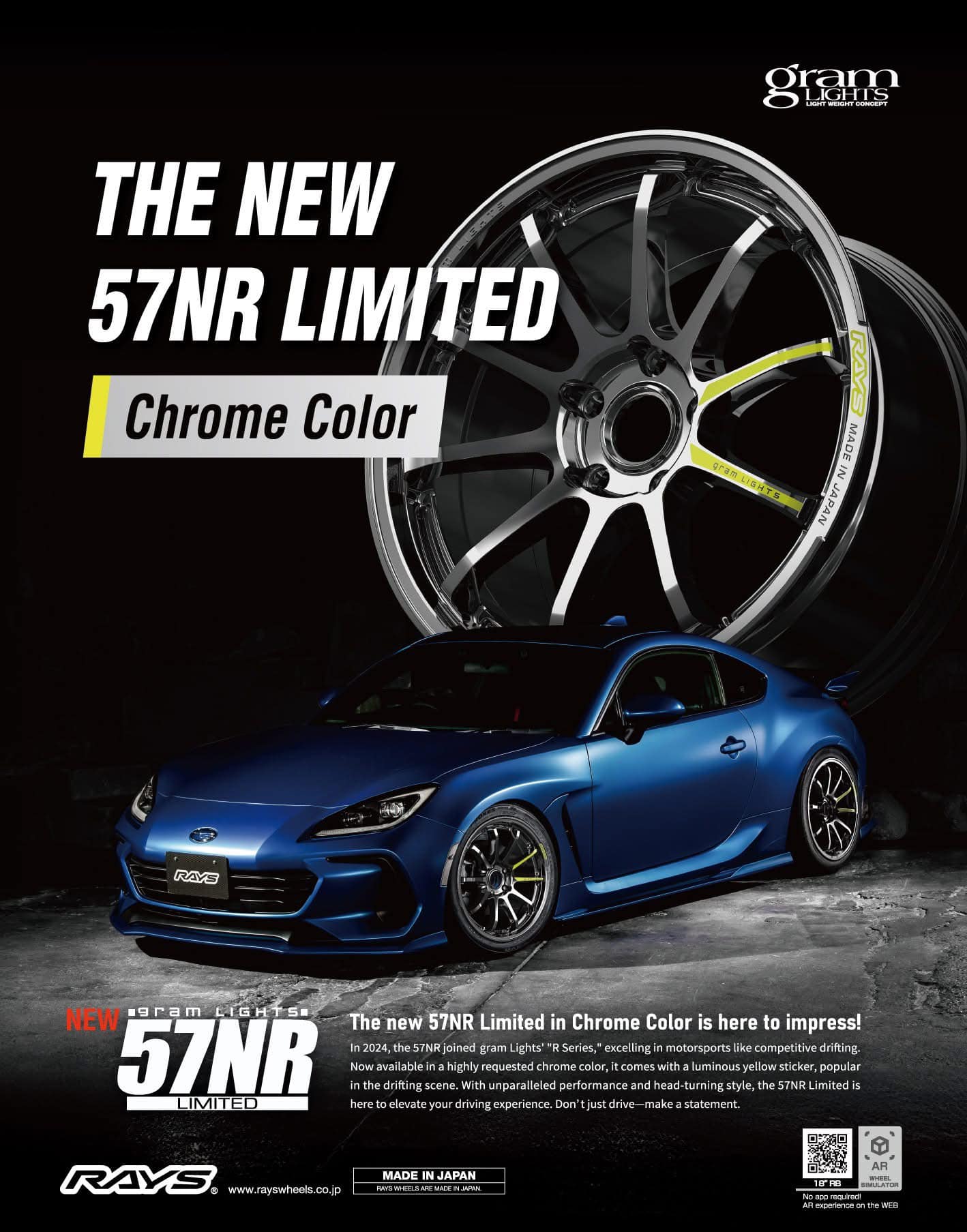 Rays 57FXX Gram-Light Original wheels Made in Japan ?? Specs 