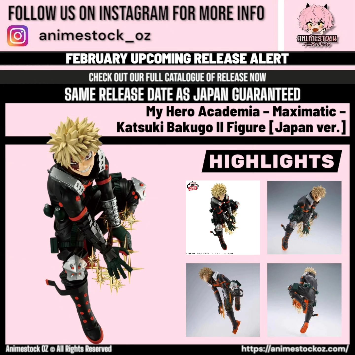 ? FEBRUARY UPCOMING RELEASE ALERT? @animestock_oz My Hero 