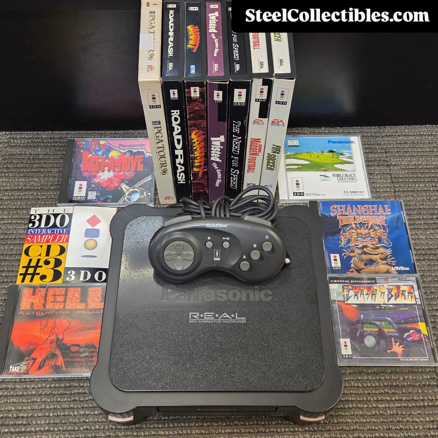 We just got this epic collection of a Panasonic 3DO R.E.A.L. FZ-1 