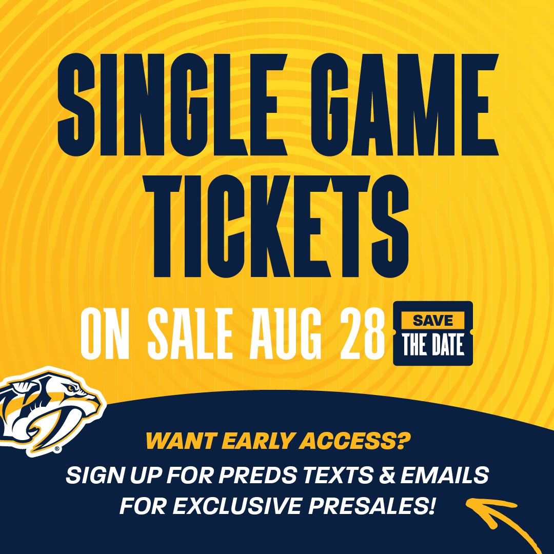 Nashville - SINGLE GAME TICKETS GO ON SALE AUGUST 28TH ‼ Get early ...