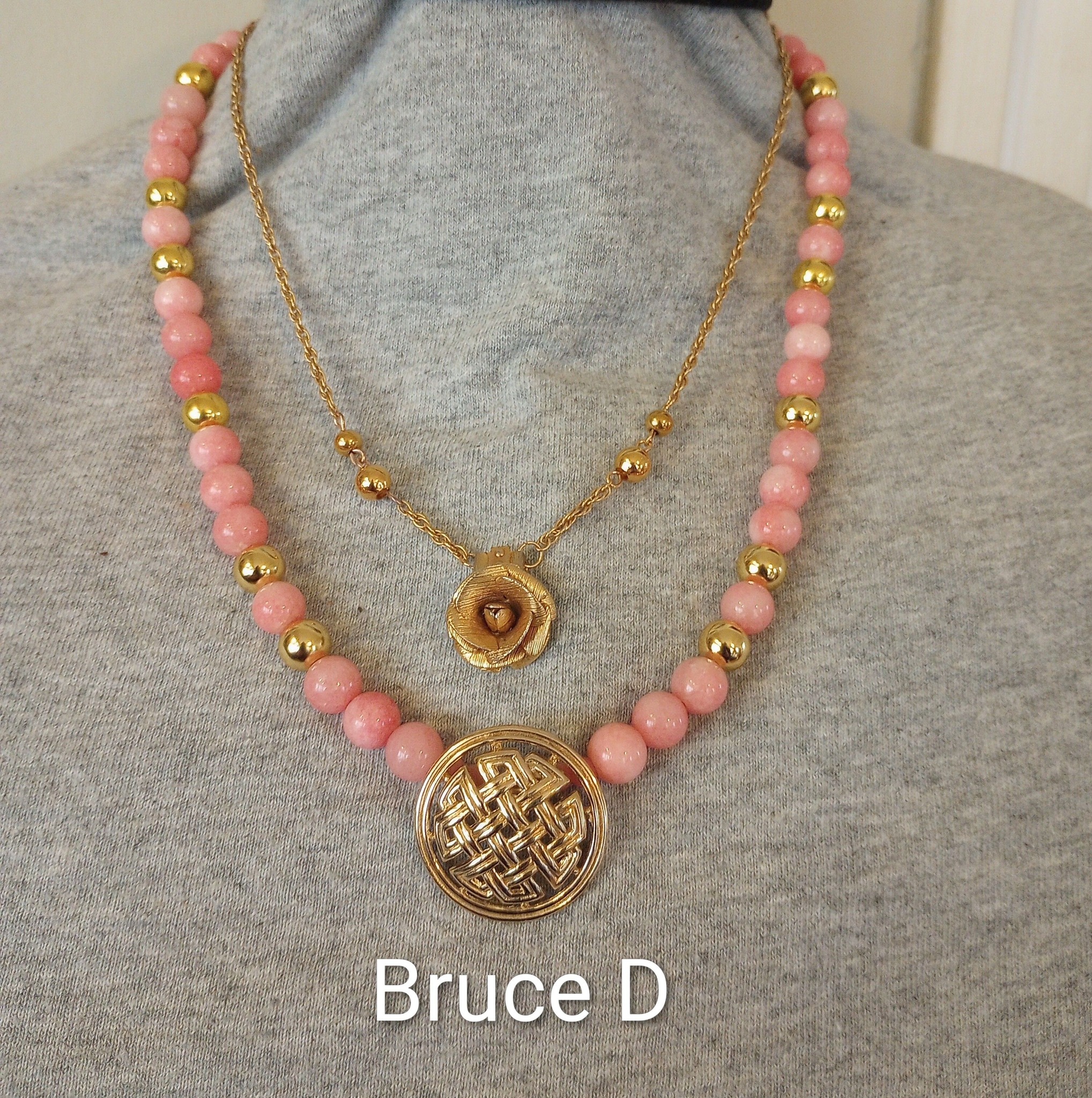Upcycled vintage earrings as pendants
